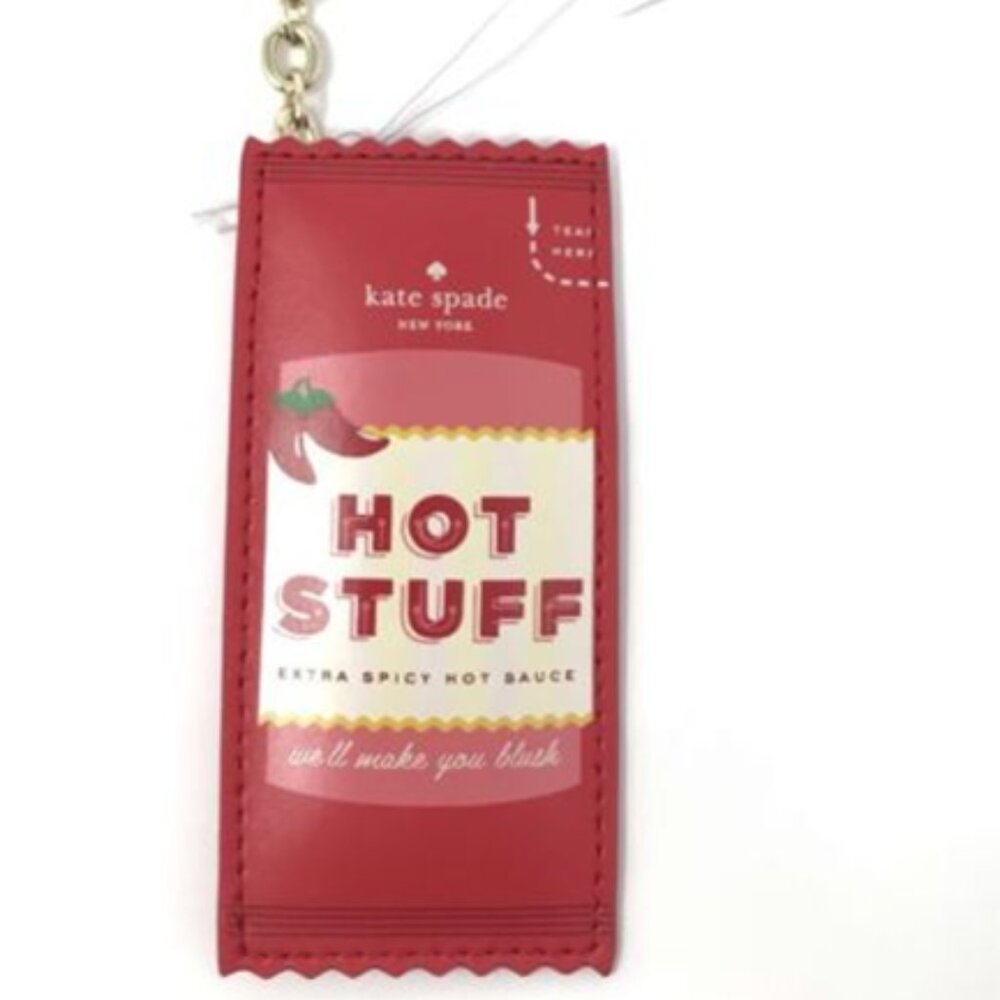 Kate Spade "Haute Stuff" Hot Sauce Keychain - Rare - New With Tags